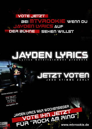 Jayden Lyrics Flyer