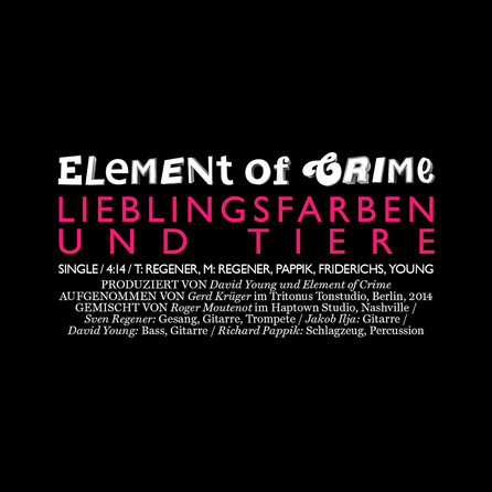 Element Of Crime - Lieblingsfarben und Tiere - Cover