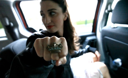 Sara Bareilles - "King Of Anything" behind-the-scenes shot (2010) - 09
