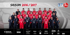 MT Melsungen - Mannschaftsfoto - Saison 2016/2017 - DKB Handball-Bundesliga