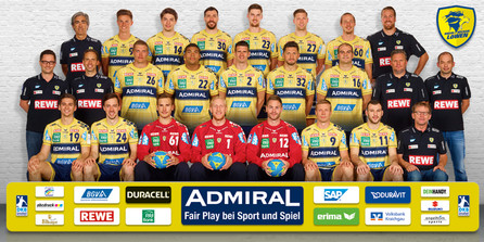 Rhein-Neckar Löwen - Mannschaftsfoto - Saison 2016/2017 - DKB Handball-Bundesliga